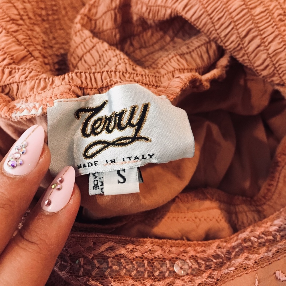 Boho Eyelet cotton dress sz S - Picture 2 of 7